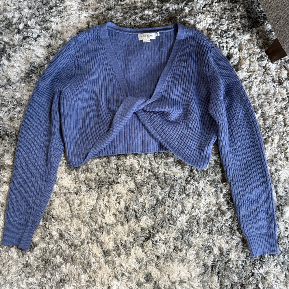 Women's Blue Knit Sweater